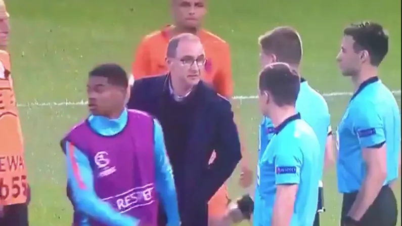 Watch: Martin O'Neill Storms Pitch To Chastise Ref After Controversial Call