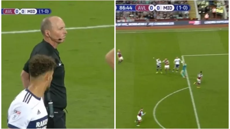 Watch: Mike Dean Completely Bottles A Big Decision Leaving Middlesbrough Fans Furious