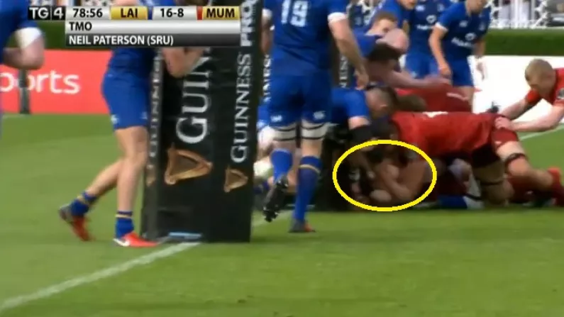 Watch: Dramatic Finish As Questionable TMO Decision Awards Munster Late Try