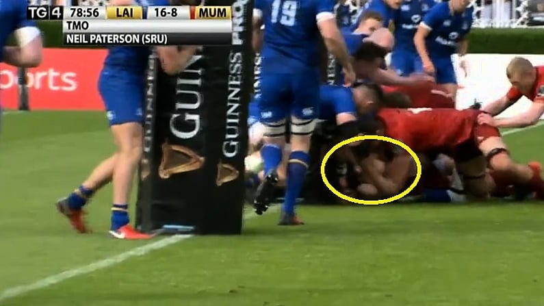 Watch: Dramatic Finish As Questionable TMO Decision Awards Munster Late Try