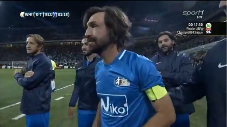 Watch: All 13 Goals From Andrea Pirlo's Star-Studded Testimonial