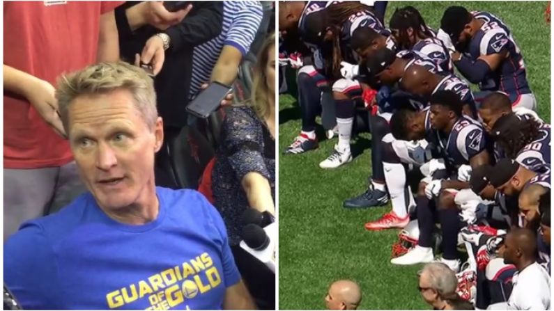 Watch: NBA Coach Steve Kerr Goes Off On 'Idiotic' NFL After Anthem Policy