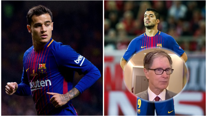 Liverpool Owner In Timely Dig At Barcelona Pair Suarez And Coutinho