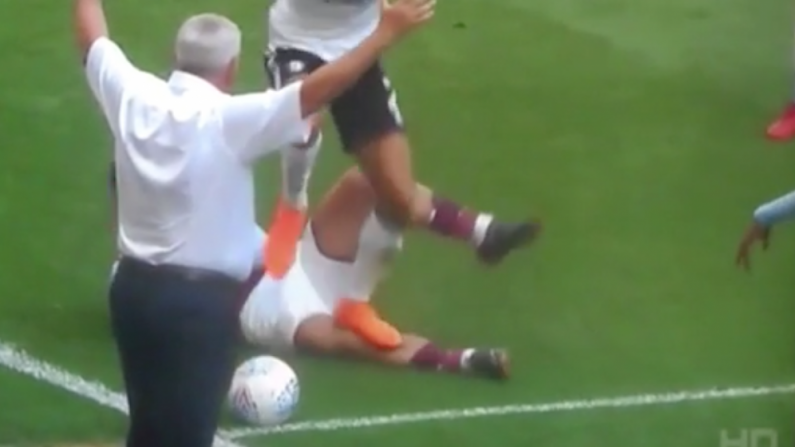 Watch: Ryan Fredericks Escapes Red For Shocking Stamp On Jack Grealish