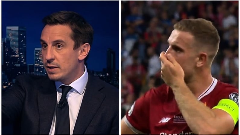 Gary Neville Twists Liverpool Chant To Celebrate Their Failure In Champions League Final