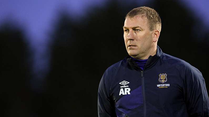 4 May 2018; Waterford manager Alan Reynolds during the SSE Airtricity League Premier Division match between Waterford and Dundalk at the RSC in Waterford. Photo by Matt Browne/Sportsfile