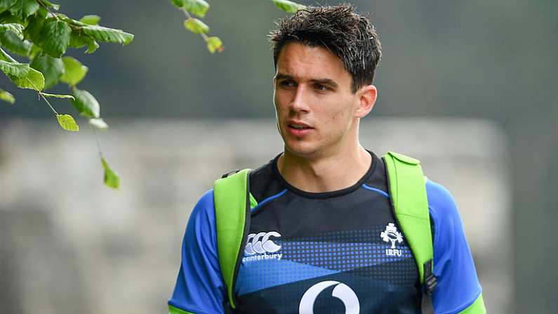 31 May 2018; Joey Carbery during Ireland squad training at Carton House in Maynooth, Co. Kildare. Photo by Ramsey Cardy/Sportsfile