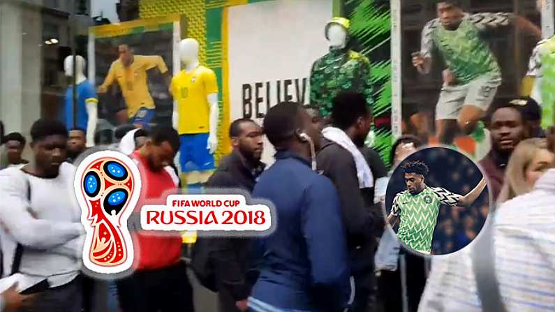 Football Fans Turn Up In Droves For Nigeria's Stunning Kit Launch