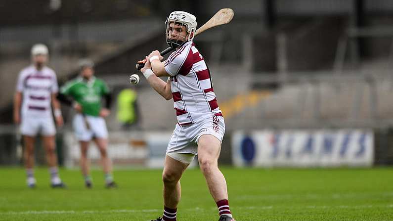 22 October 2017; Cormac O'Doherty of Slaughtneil during the AIB Ulster GAA Hurling Senior Club Championship Final match between Ballygalget and Slaughtneil at Athletic Grounds in Armagh. Photo by Ramsey Cardy/Sportsfile