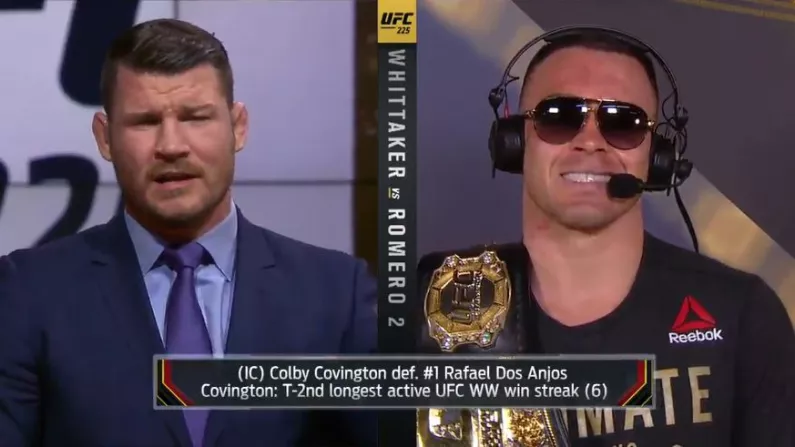 Colby Covington's Post-Fight Interview Was More Entertaining Than Title Fight