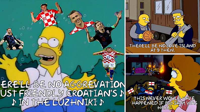 Ireland Simpsons Fans Reaction As England Crash Out Of The World Cup