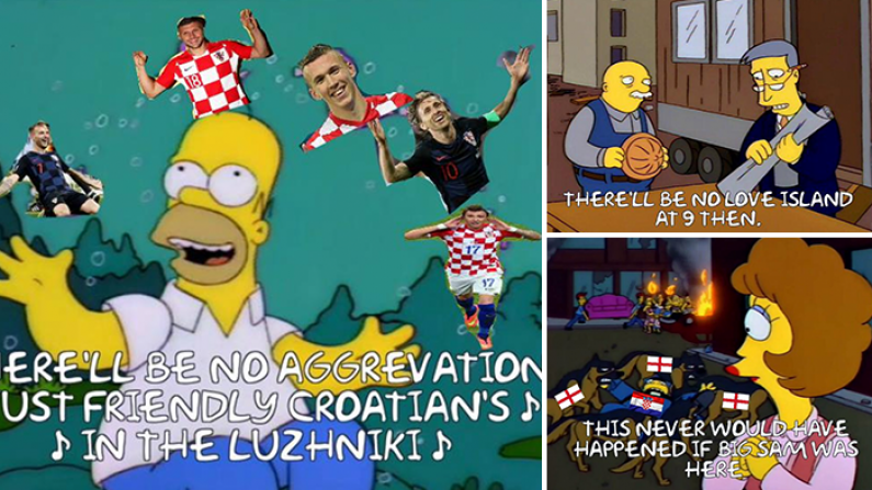 Ireland Simpsons Fans Reaction As England Crash Out Of The World Cup