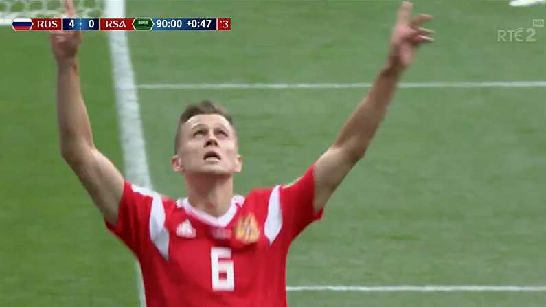 Watch: Denis Cheryshev Scores Stunning Goal In Saudi Arabia Rout