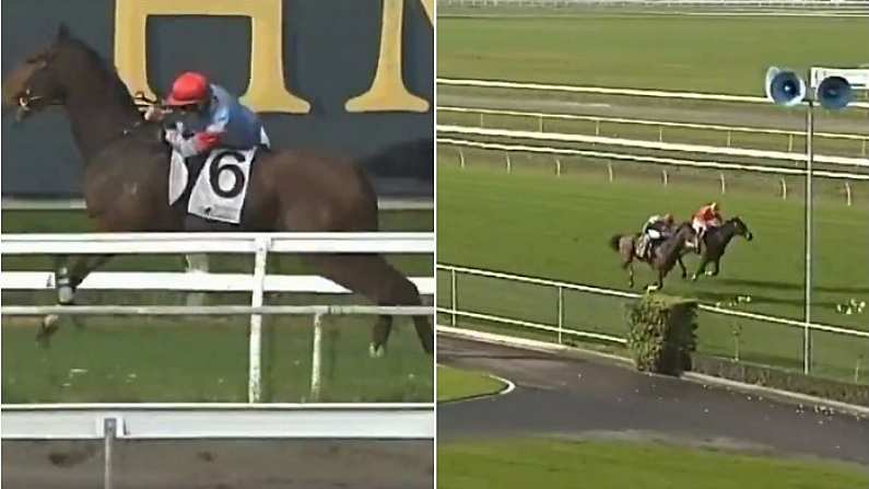 Watch: Jockey Pulls Off Miracle Recovery After Falling At The First Hurdle