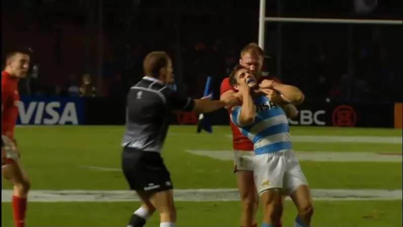 Wales Backrow Sent Off After Putting Argentina Out-Half In Choke Hold