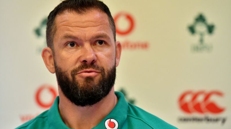 IRFU Make Andy Farrell Their 'Plan B' As Ulster Uncertainty Remains