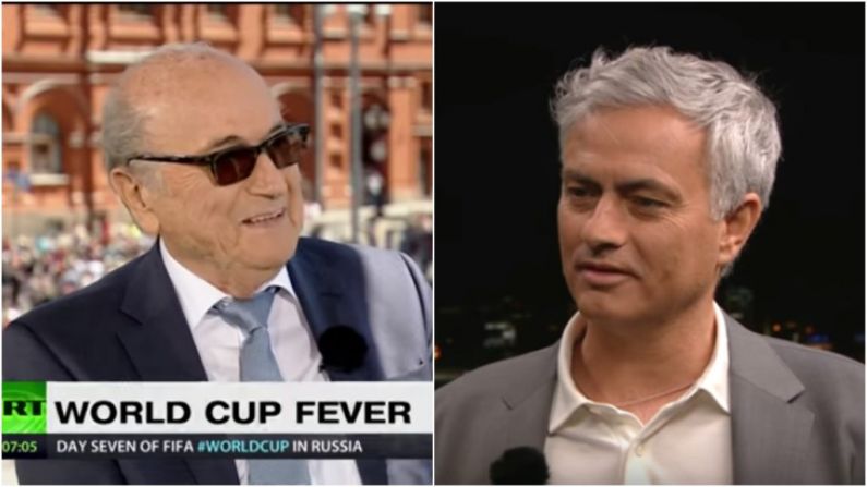 TV Review - Jose's Self-Interest A Joy To Behold As Blatter Tells Russian State TV What They Want To Hear