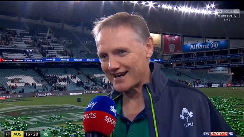 Watch: Joe Schmidt Hails His Players After Epic Series Win In Australia