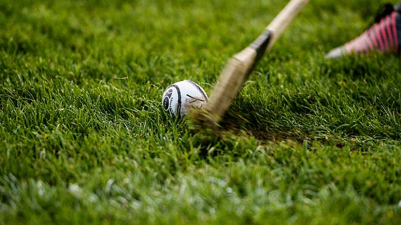 12 March 2017; A general view of a player taking a sideline ball during the Allianz Hurling League Division 1B Round 4 match between Kerry and Galway at Austin Stack Park in Tralee, Co. Kerry. Photo by Diarmuid Greene/Sportsfile