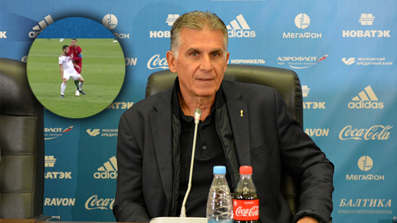 Carlos Queiroz Fumes At Referee's Use Of VAR In Ronaldo Elbow