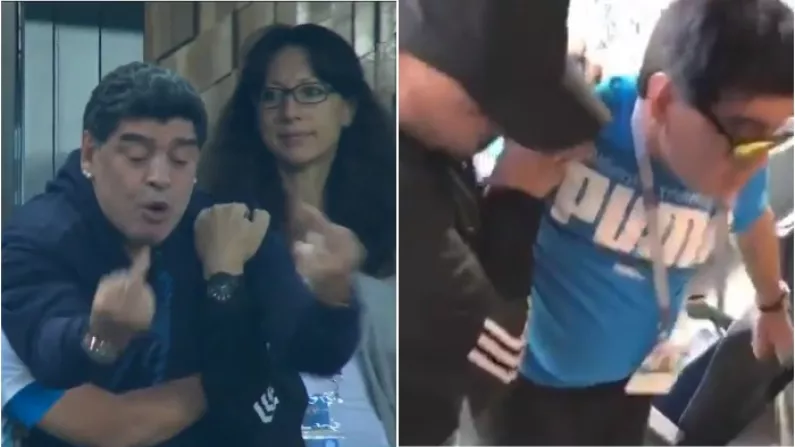 Concern As Footage Emerges Of Maradona Near Collapse After Argentina Victory