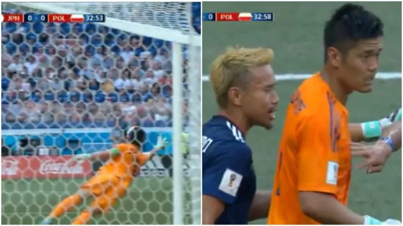 Japan's Eiji Kawashima Pulls Off One Of The Saves Of The World Cup