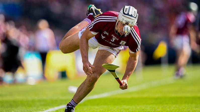 1 July 2018; Daithi Burke of Galway during the Leinster GAA Hurling Senior Championship Final match between Kilkenny and Galway at Croke Park in Dublin. Photo by Stephen McCarthy/Sportsfile