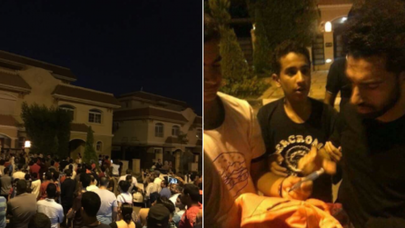 Mo Salah Praised For Response To Hundreds Of Fans Turning Up Outside His House