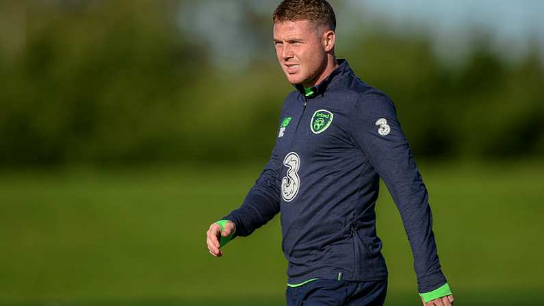 2 October 2017; Republic of Ireland's James McCarthy during squad training at the FAI National Training Centre in Abbotstown, Dublin. Photo by Piaras O Midheach/Sportsfile