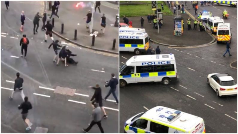 Scenes Of Mass Violence Break Out Before Rangers' European Tie