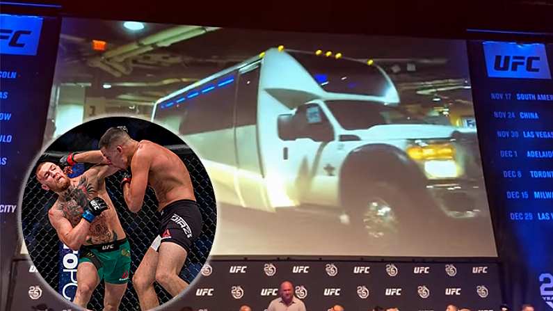 UFC Drama As Furious Nate Diaz Storms Off Stage During McGregor Promo