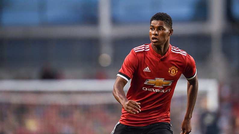 2 August 2017; Marcus Rashford of Manchester United during the International Champions Cup match between Manchester United and Sampdoria at the Aviva Stadium in Dublin. Photo by David Fitzgerald/Sportsfile