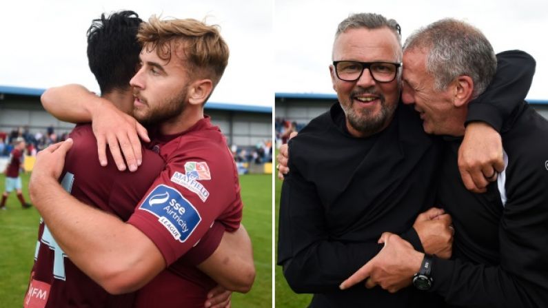 Great Scenes In Cobh As Ramblers Upset Dundalk For Spot In EA Sports Cup Final