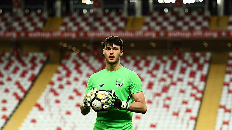 22 March 2018; Kieran O'Hara during a Republic of Ireland training session at Antalya Stadium in Antalya, Turkey. Photo by Stephen McCarthy/Sportsfile