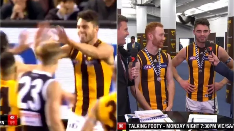 Watch: First Ever Goal The Highlight As Irish AFL Duo Shine During Hawthorn Win