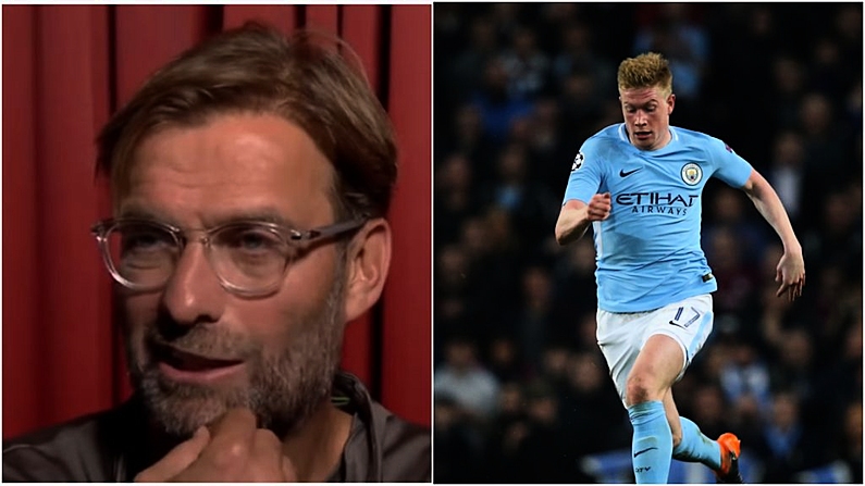 Jurgen Klopp Gives Perfect Response To Any Fans Celebrating Kevin De Bruyne's Injury