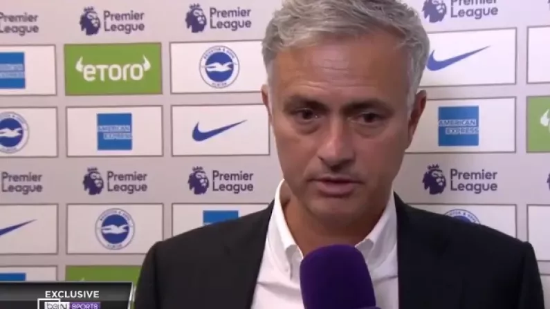Watch: Jose Mourinho In Tense Exchange After Defeat Against Brighton