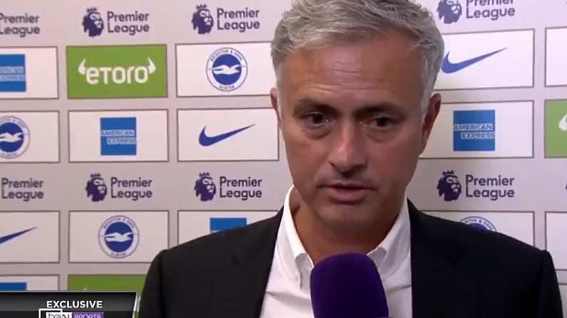 Watch: Jose Mourinho In Tense Exchange After Defeat Against Brighton