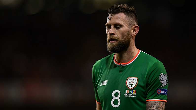 6 October 2017; Daryl Murphy of Republic of Ireland during the FIFA World Cup Qualifier Group D match between Republic of Ireland and Moldova at Aviva Stadium in Dublin. Photo by Stephen McCarthy/Sportsfile