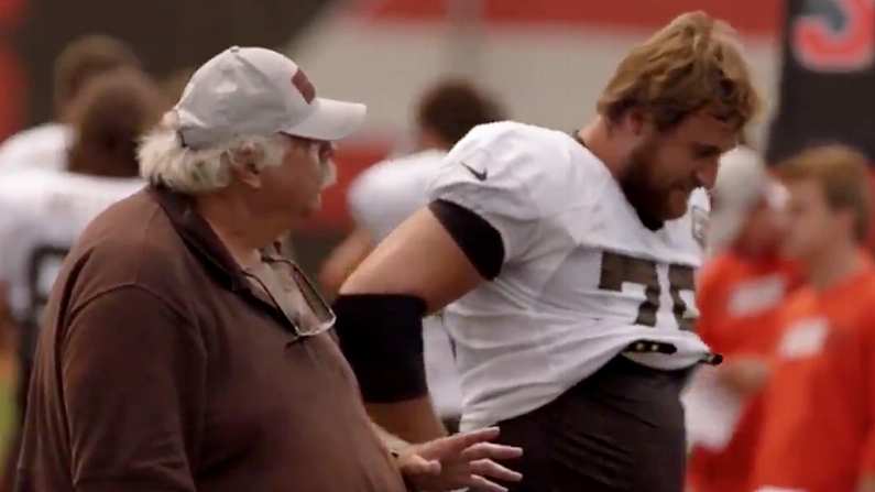 Watch: NFL Coach Has The Best Attitude Towards Stretching Ever