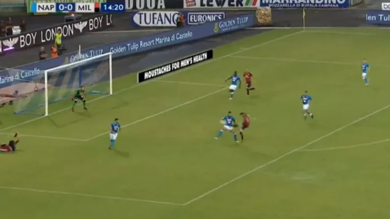 Watch: Stunning Scissor Kick Goal Gives Milan Lead Over Napoli