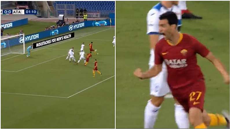 Watch: New Roma Star Scores Stunningly Beautiful Goal On Home Debut