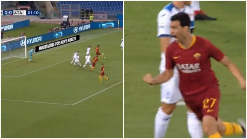 Watch: New Roma Star Scores Stunningly Beautiful Goal On Home Debut