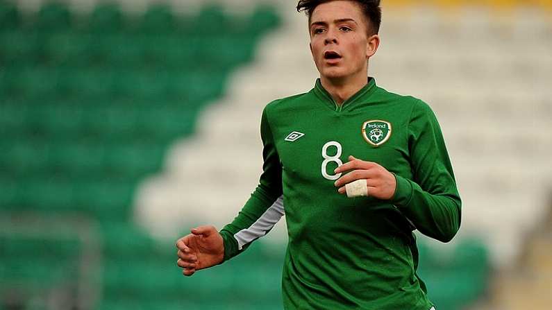 5 March 2014; Jack Grealish, Republic of Ireland. UEFA Under 21 Championship Qualifier, Republic of Ireland v Montenegro, Tallaght Stadium, Tallaght, Co. Dublin. Picture credit: Piaras O Midheach / SPORTSFILE