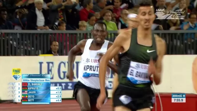 Kenyan Wins Epic 3000m Steeplechase With One Shoe