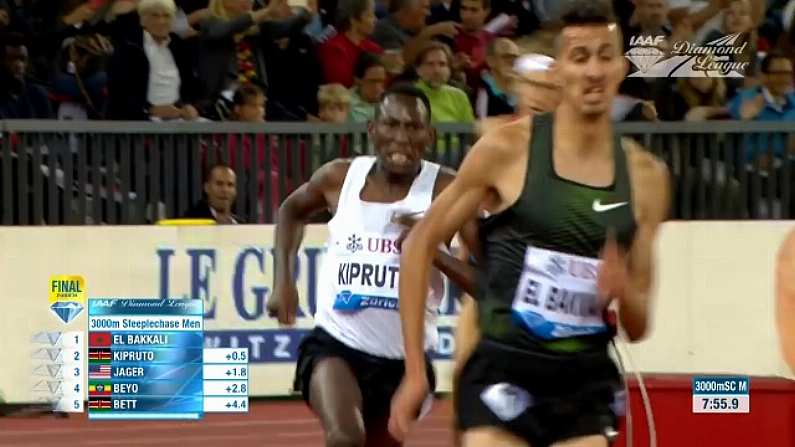 Kenyan Wins Epic 3000m Steeplechase With One Shoe