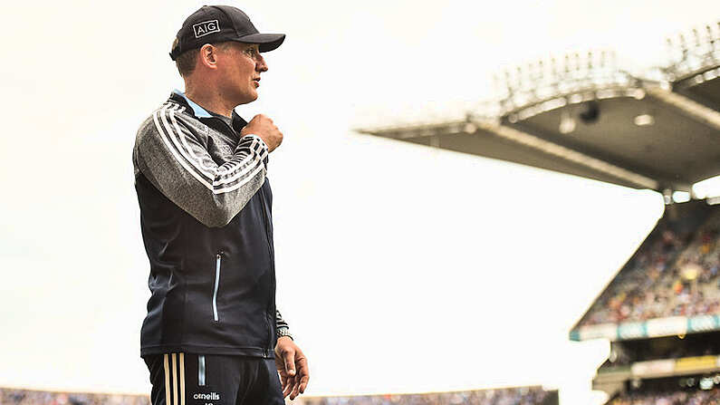 14 July 2018; Dublin manager Jim Gavin during the GAA Football All-Ireland Senior Championship Quarter-Final Group 2 Phase 1 match between Dublin and Donegal at Croke Park in Dublin. Photo by David Fitzgerald/Sportsfile