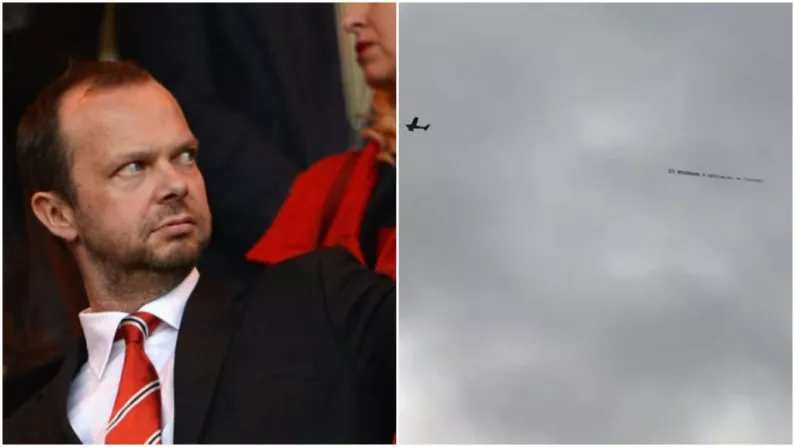"Specialist In Failure" - Ed Woodward Banner Flown Over Turf Moor Before Kick-Off