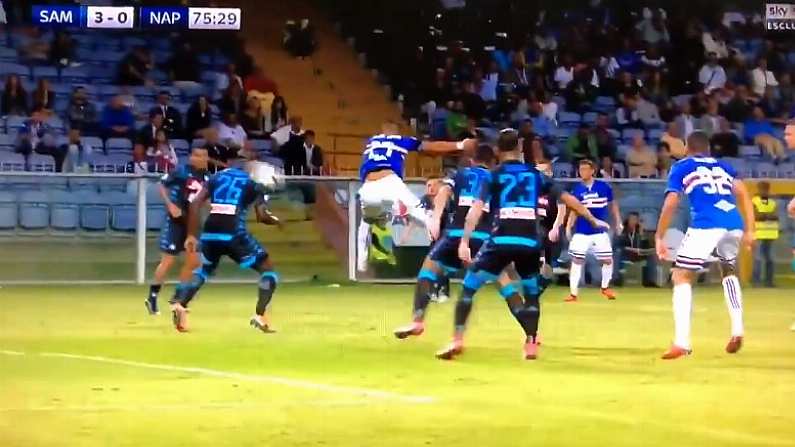 Watch: 'Mamma Mia!' Stunning Quagliarella Goal Sinks Napoli