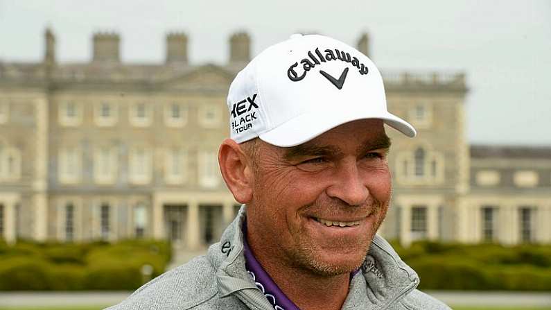 25 June 2013; Thomas Bjorn during the practice day of the Irish Open Golf Championship 2013. Carton House, Maynooth, Co. Kildare. Picture credit: David Maher / SPORTSFILE